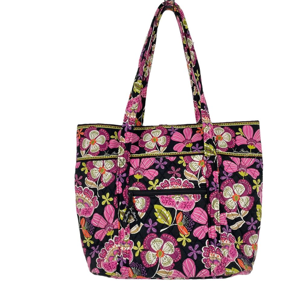 Vera Bradley Large Toggle Tote Bag Paisley - Picture 3 of 9